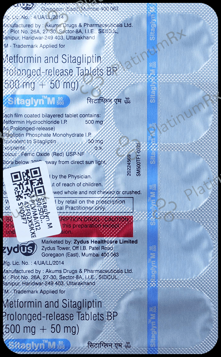 Sitaglyn M 50/500 Tablet SR