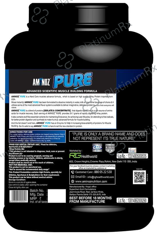 Aminoz Pure Whey Protein Creamy Vanilla 2 lb