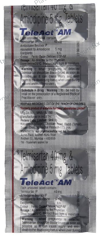Teleact AM 5/40mg Tablet 10s