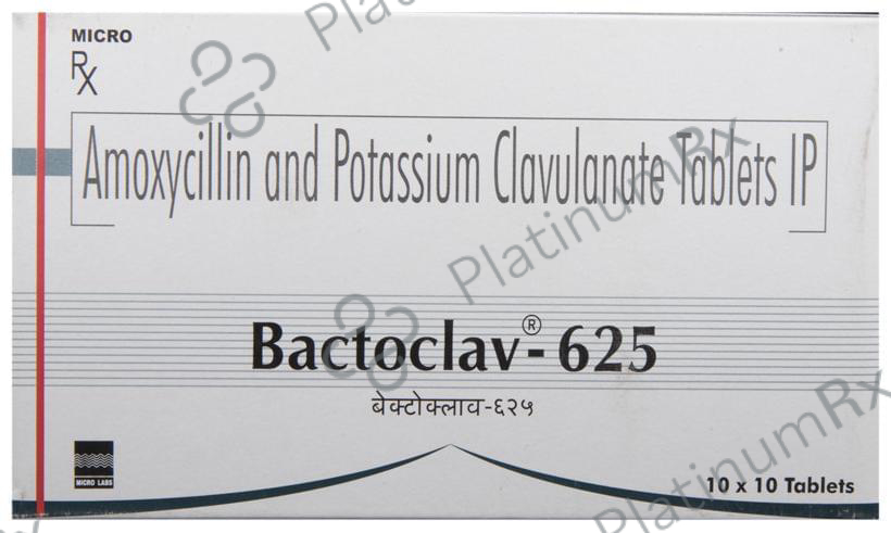 Bactoclav 625mg Tablet 10s