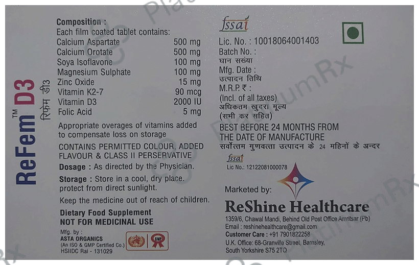 Refem D3 Tablet