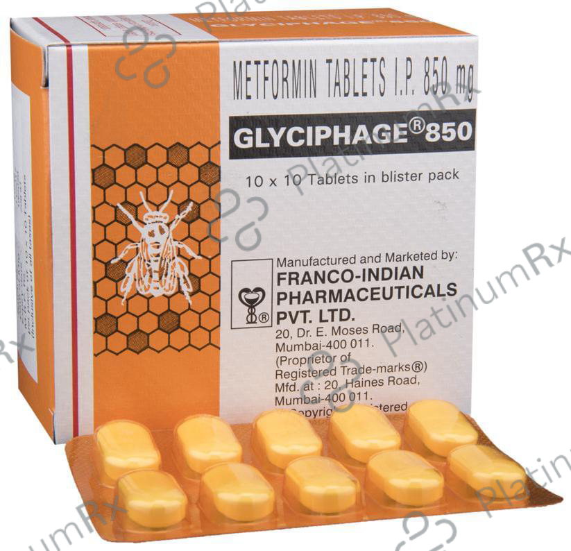 Glyciphage 850mg Tablet 10s