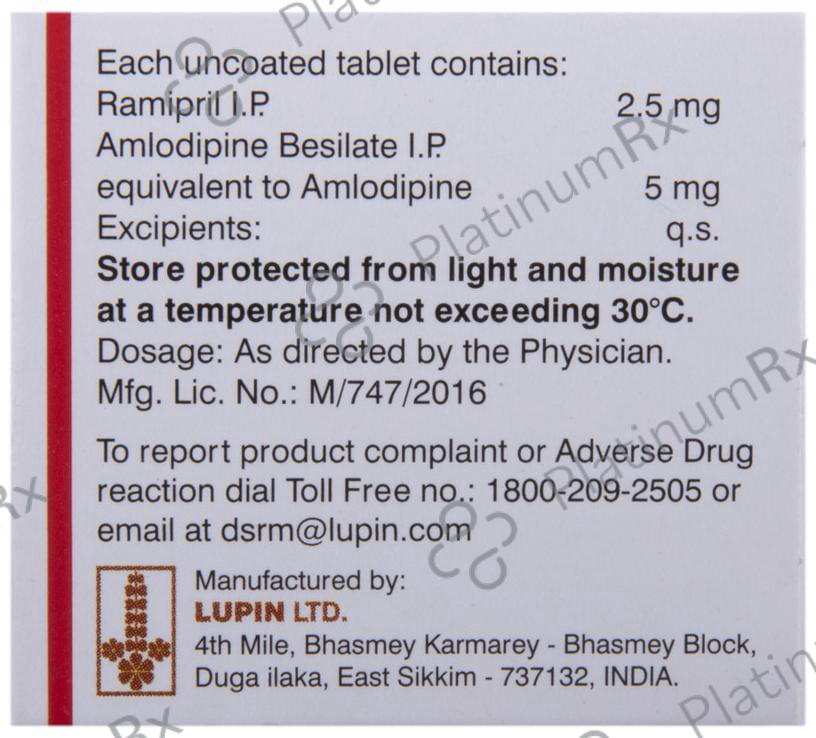 Ramistar-A 2.5 Tablet