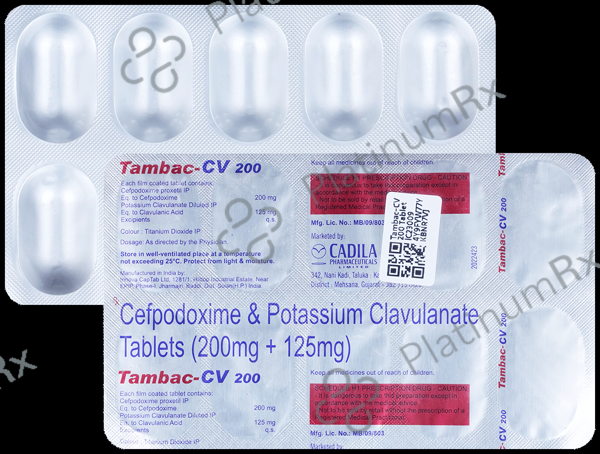 Tambac CV 200/125mg Tablet 10s