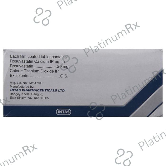 Arvast 20mg Tablet 10s