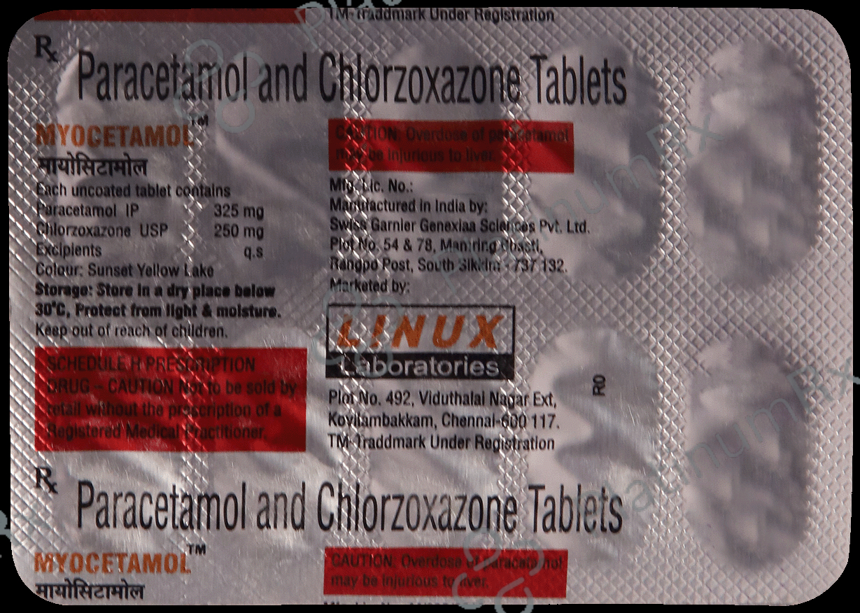 Myocetamol Tablet 10s