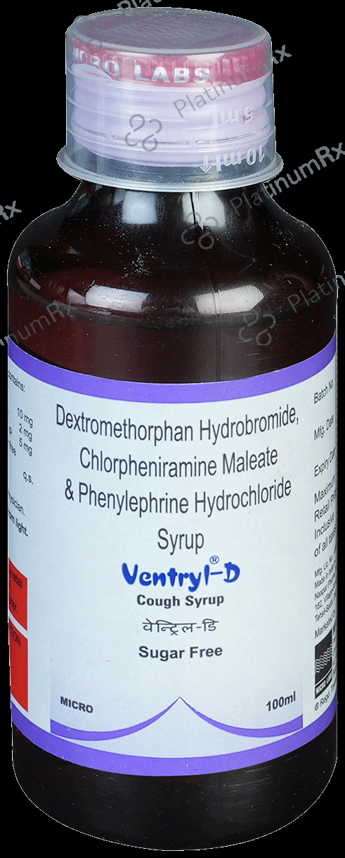Ventryl D 2/10/5mg Syrup 100ml