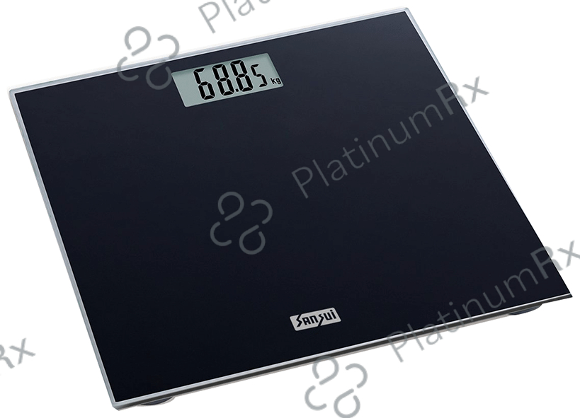 Sansui Personal Weighing Scale & Bathroom Weight Machine with Large LCD Display 180kg Black