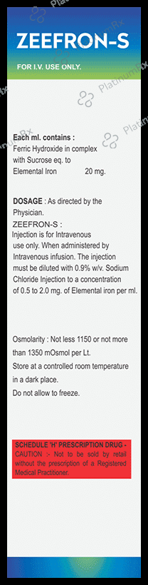 Zeefron-S Injection