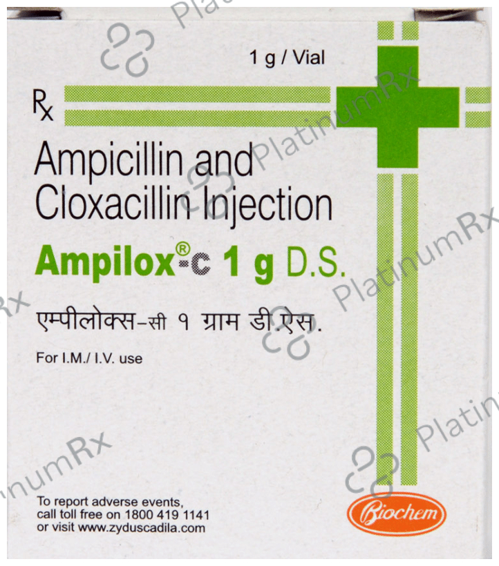 Ampilox C DS 500 mg/500 mg Injection