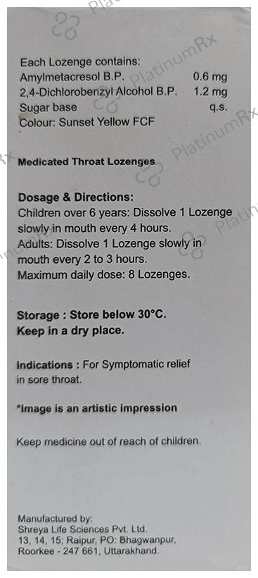 Healing Pharma Healtuss Orange Lozenges 10s