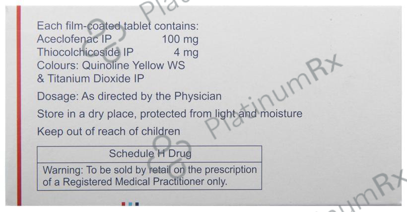 Zerodol TH 100/4mg Tablet 10s