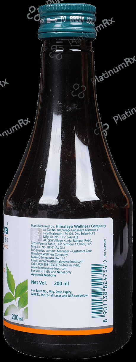 Himalaya Wellness Himalaya Neem Syrup - Skin Wellness- Controls Acne - Helps Fight Acne Syrup
