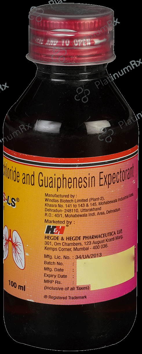 HH Linctus LS 15/50/1mg Expectorant 100ml