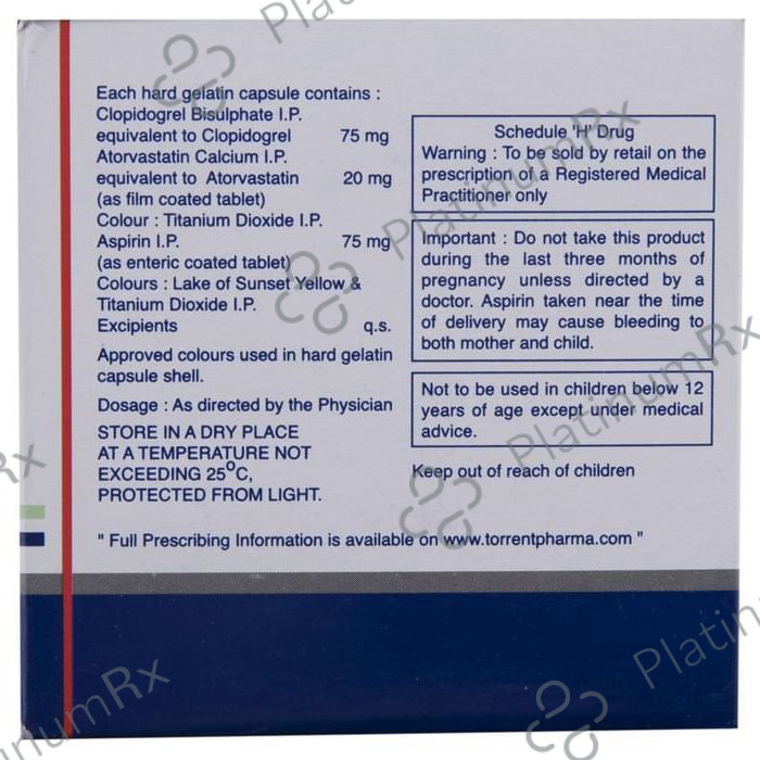 Deplatt CV 20/75/75mg Capsule 10s