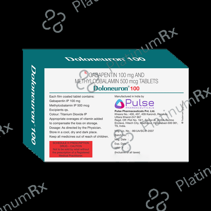 Doloneuron 100mg/500mcg Tablet 15s