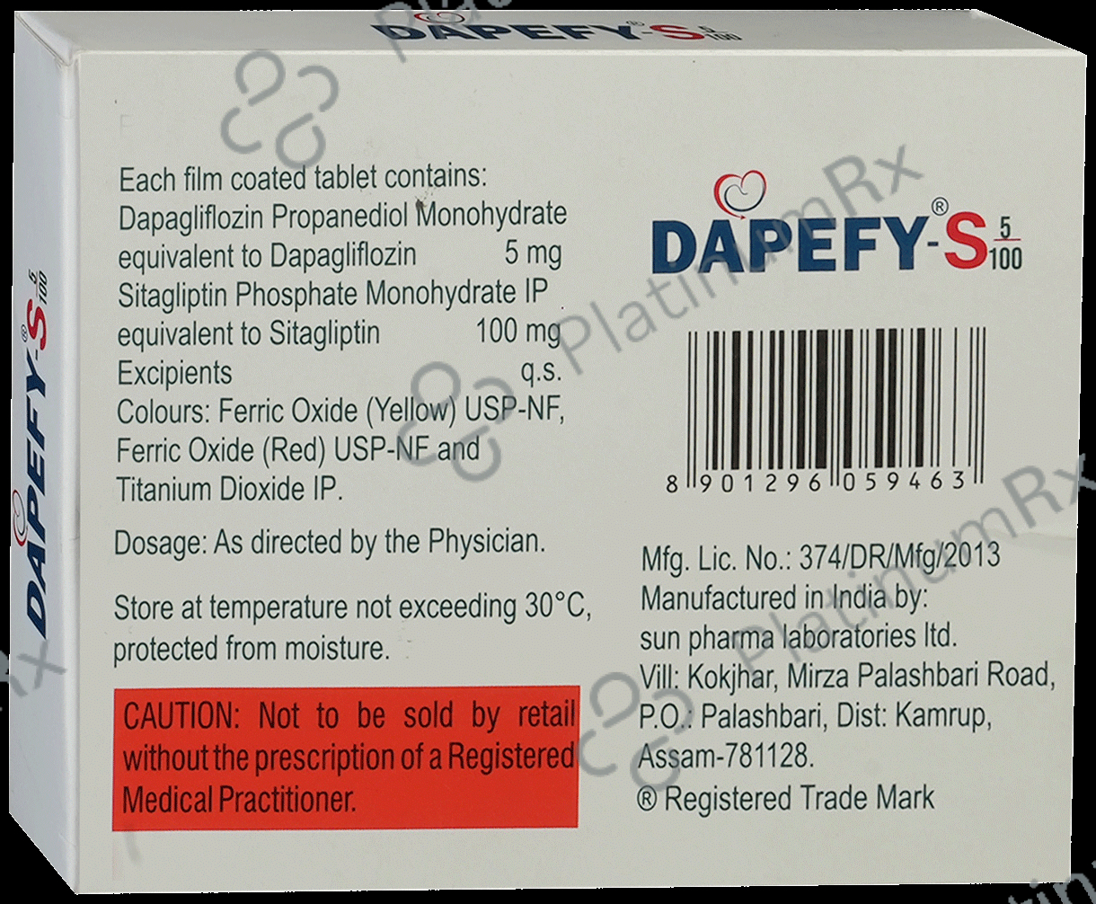 Dapefy S 5/100mg Tablet 15s