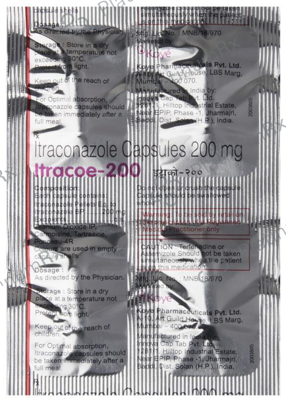 Itracoe 200 Capsule 4 Capsule