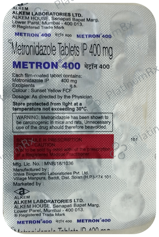 Metron 400mg Tablet 15s