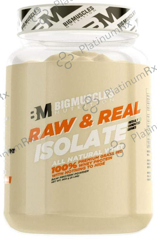 Big Muscles Raw & Real Isolate Whey Protein Powder 2 lb
