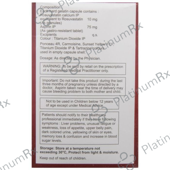 Jupiros A 75/10mg Capsule 10s