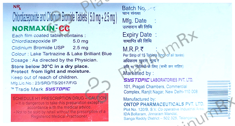 Normaxin CC 5mg/2.5mg Tablet