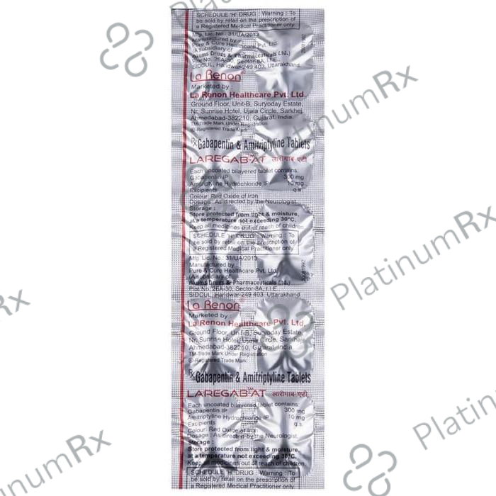 Laregab AT 10/300mg Tablet 10s