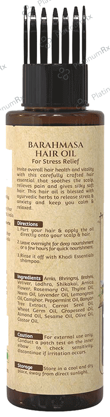 Khadi Essentials Barahmasa Hair Oil 100 ml