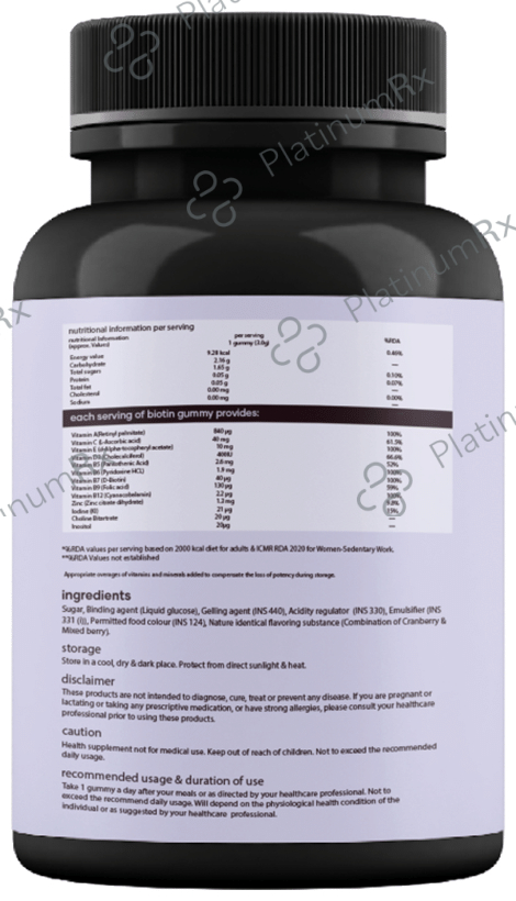 Saturn Biotin Gummies Cranberry