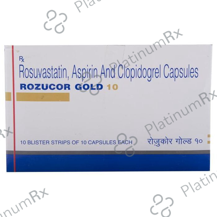 Rozucor Gold 10/75/75mg Capsule 10s