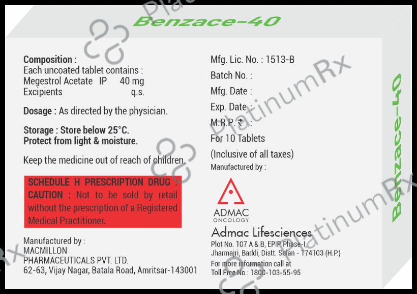 Benzace 40 Tablet