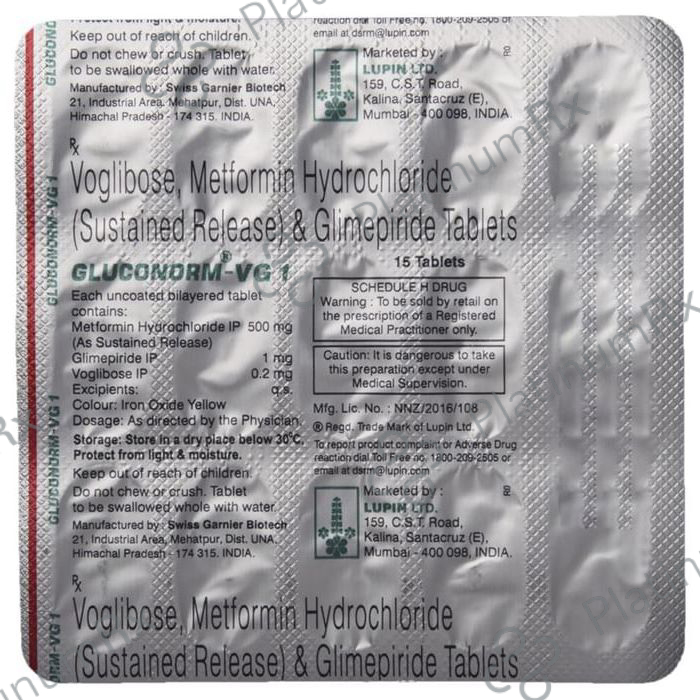 Gluconorm-VG 1 Tablet SR