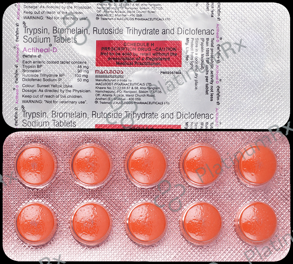 Actiheal D 90/50/100/48mg Tablet 10s