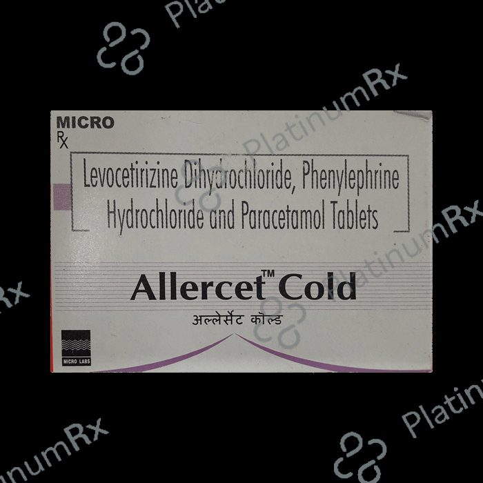 Allercet Cold 5/10/500mg Tablet 10s