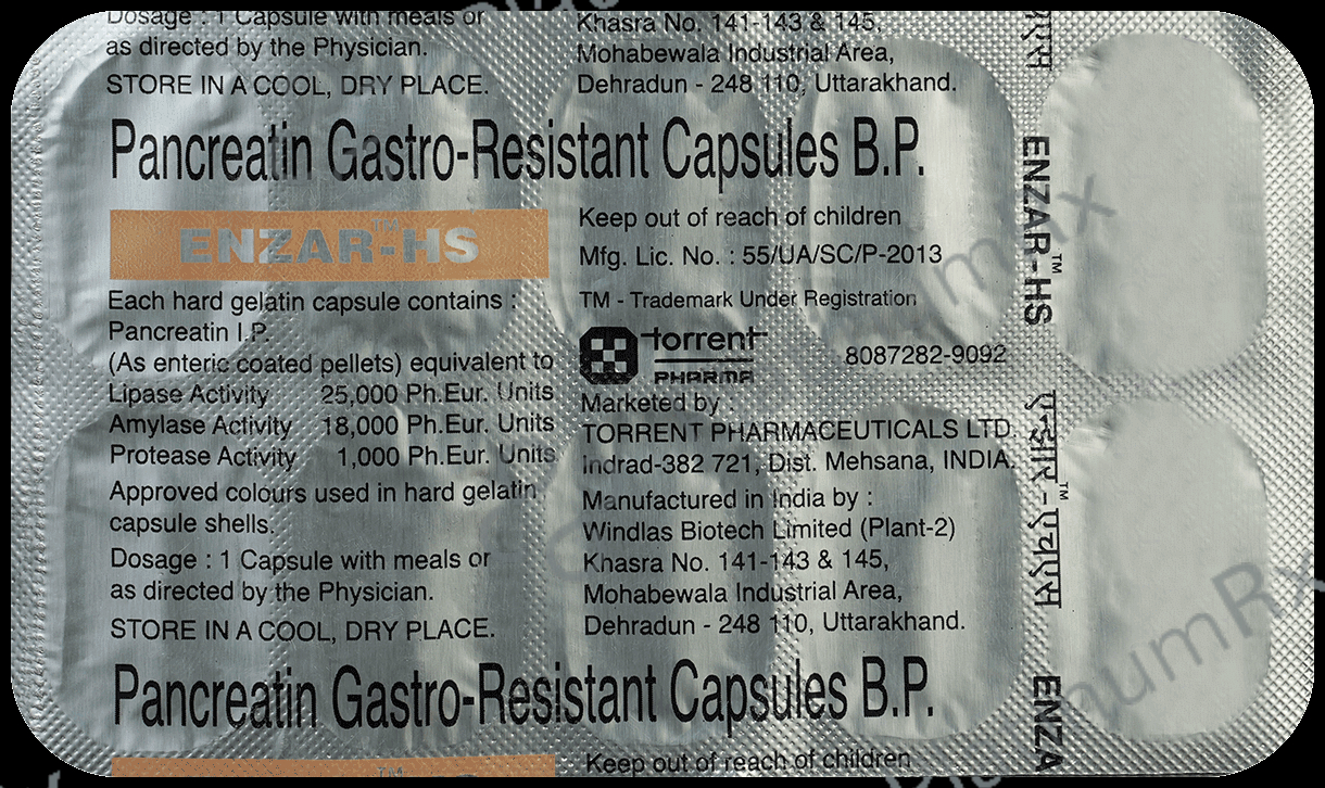 Enzar HS 300mg Capsule 10s