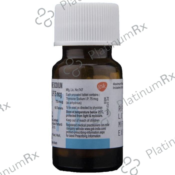 Eltroxin 75mcg Tablet 120s