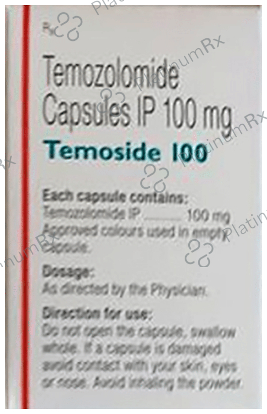 Temoside 100mg Capsule 5s