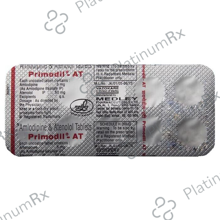 Primodil AT 5/50mg Tablet 10s
