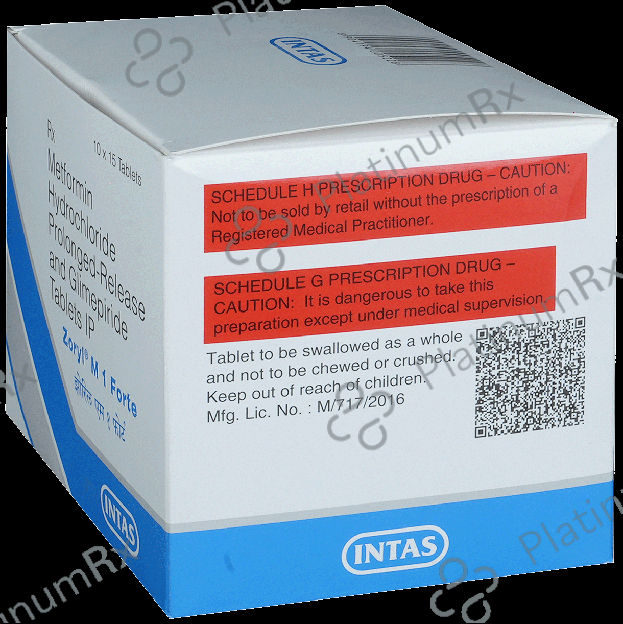 Zoryl M 1/1000mg Tablet PR 15s