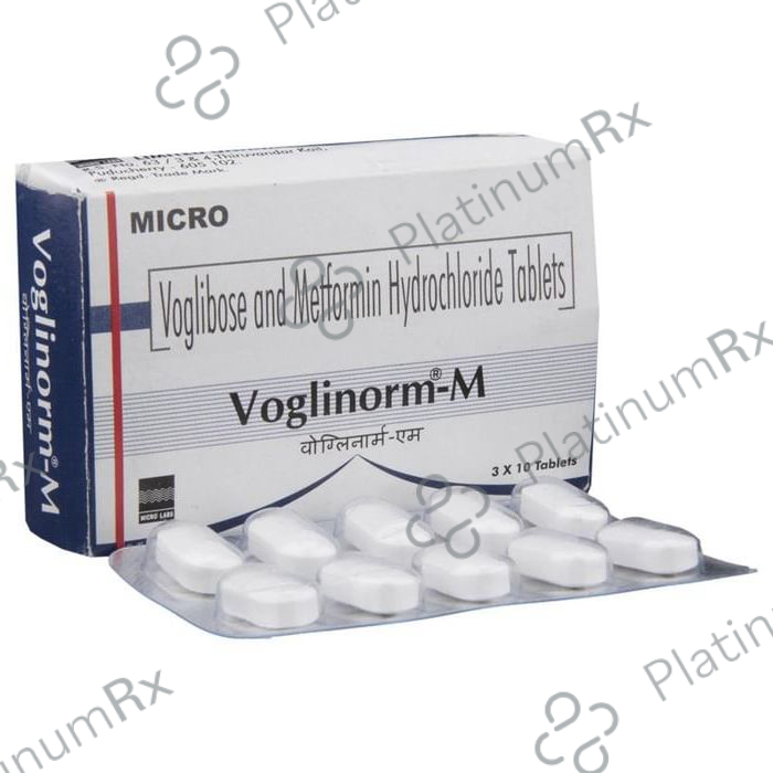 Voglinorm M 500/0.2mg Tablet 10s