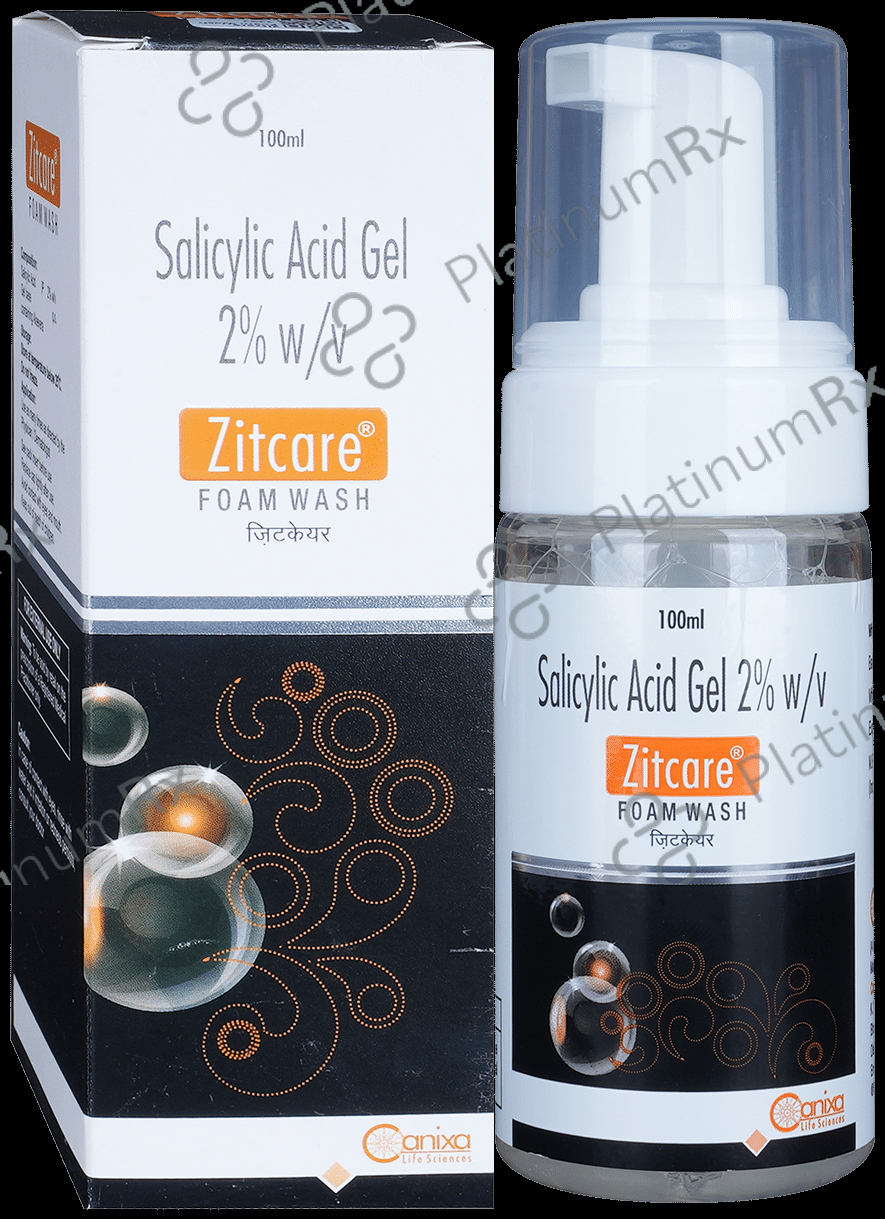 Zitcare 2% Foam Wash Gel 100ml