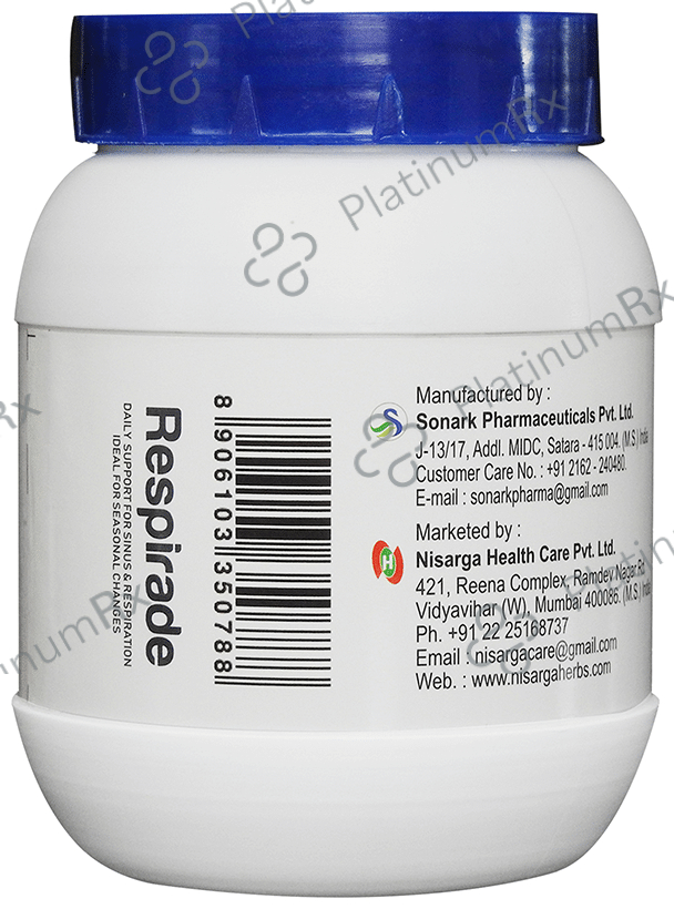 Nisarga Herbs Respirade Tablet 500 tablets