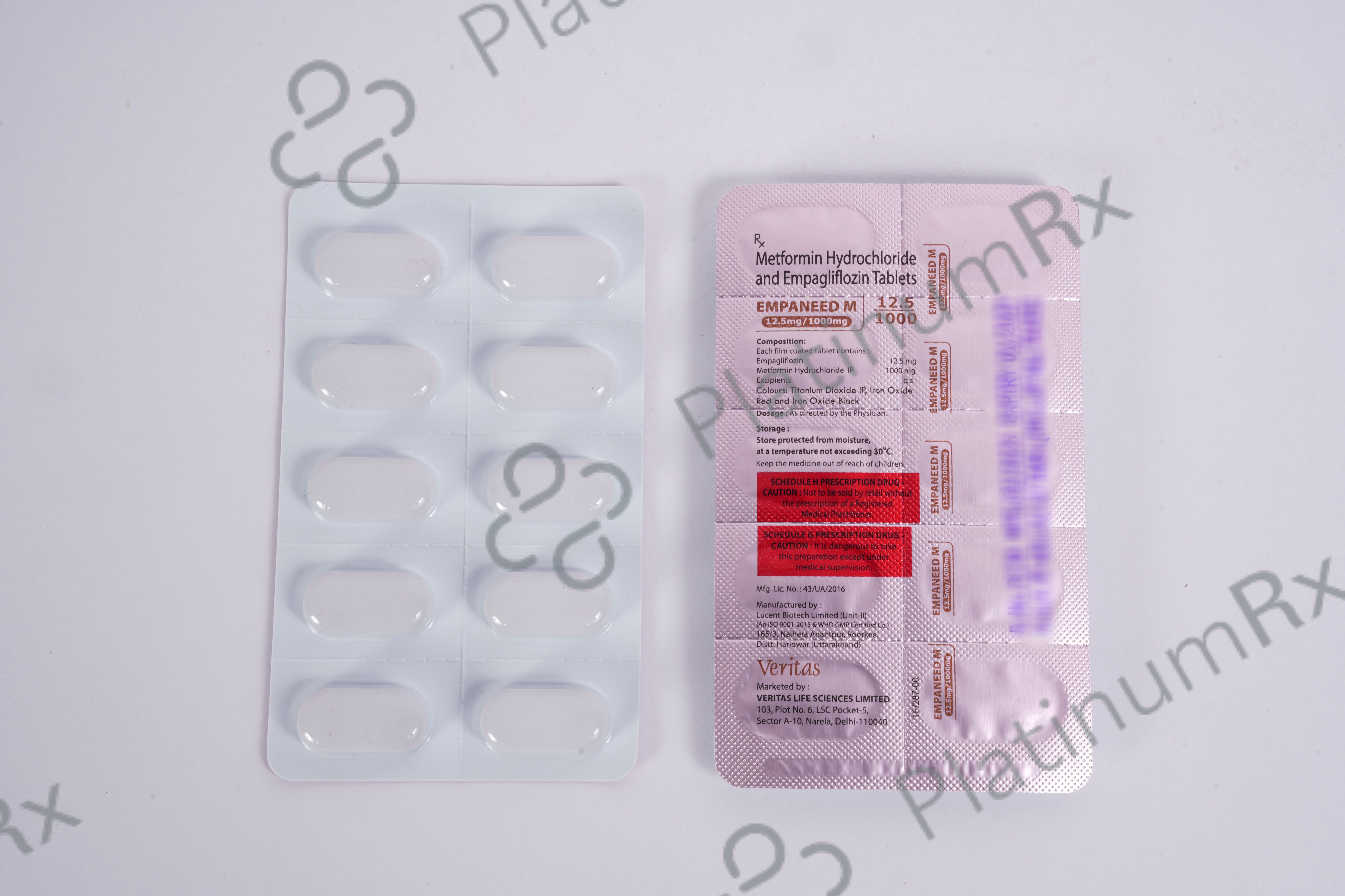 Empaneed M 12.5/1000mg Tablet 10s