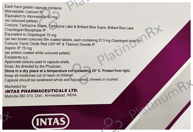 Lipicure Gold 40/75/75mg Capsule 10s
