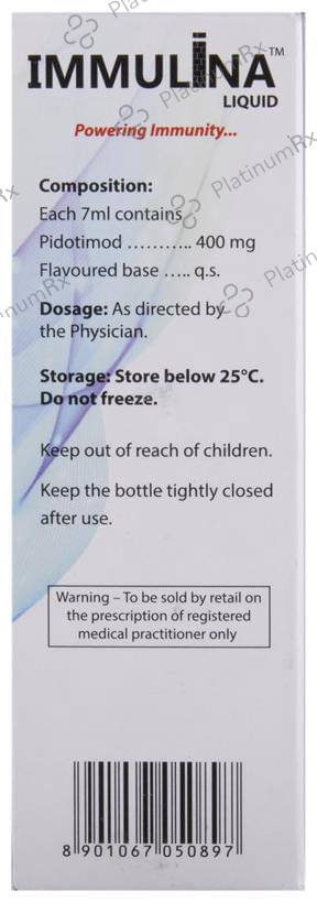 Immulina Liquid 100 Oral Liquid