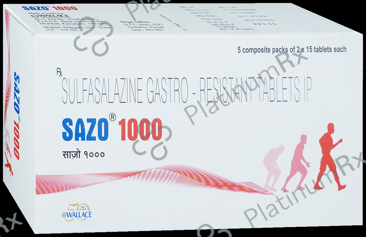 Sazo 1000mg Tablet 15s