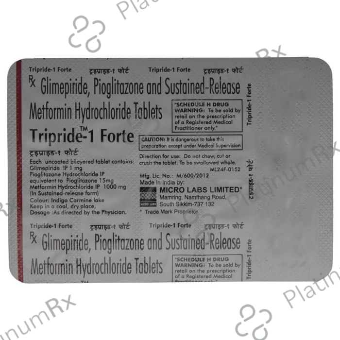Tripride 1 Forte Tablet SR 10 tablets