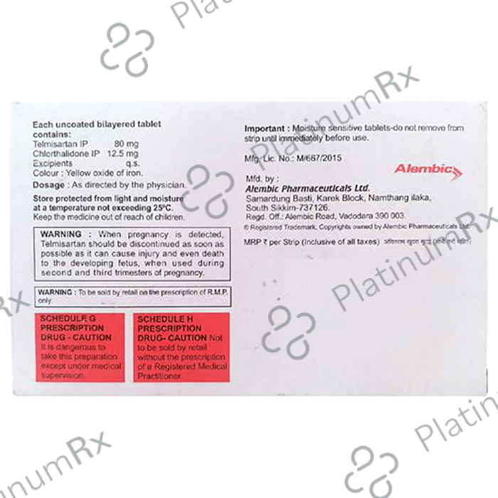 Tellzy CH 12.5/80mg Tablet 15s