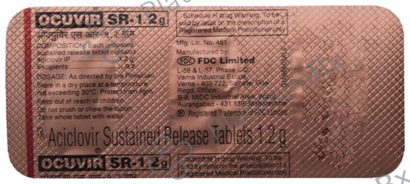 Ocuvir SR 1.2gm Tablet 3s