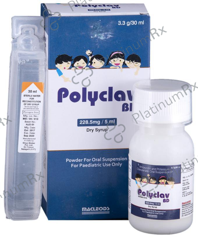 Polyclav BD 228.5mg Dry Syrup 30ml
